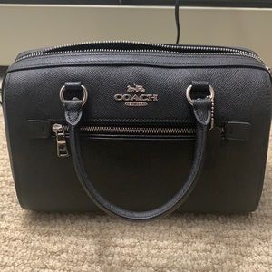 Authentic coach Rowan bag with silver hardware. Strap included!